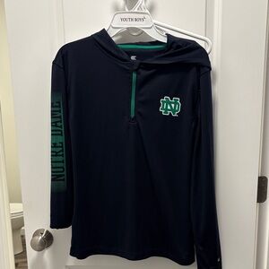 Colosseum Youth Black and Green Hoodie